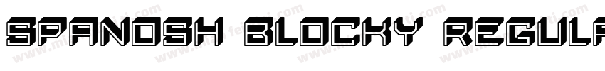 Spanosh blocky Regular字体转换